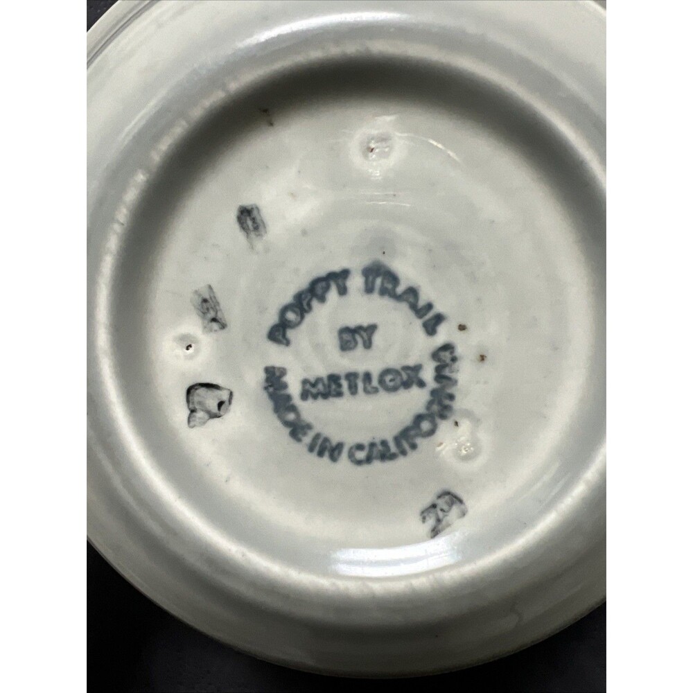 Metlox Poppytrail Vernon Bandero Stoneware 2pc 6 3/8" Cereal Bowls 1969-1979 - Picture 8 of 8